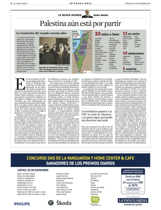 LVG20071124 Palestina aún está por partir